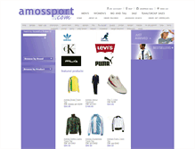 Tablet Screenshot of amossport.com